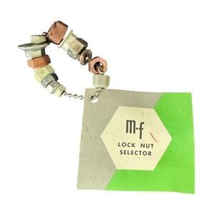 Vintage‎ MacLean-Fogg Lock Nut Selector Chicago Industrial Hardware Tool Sample
